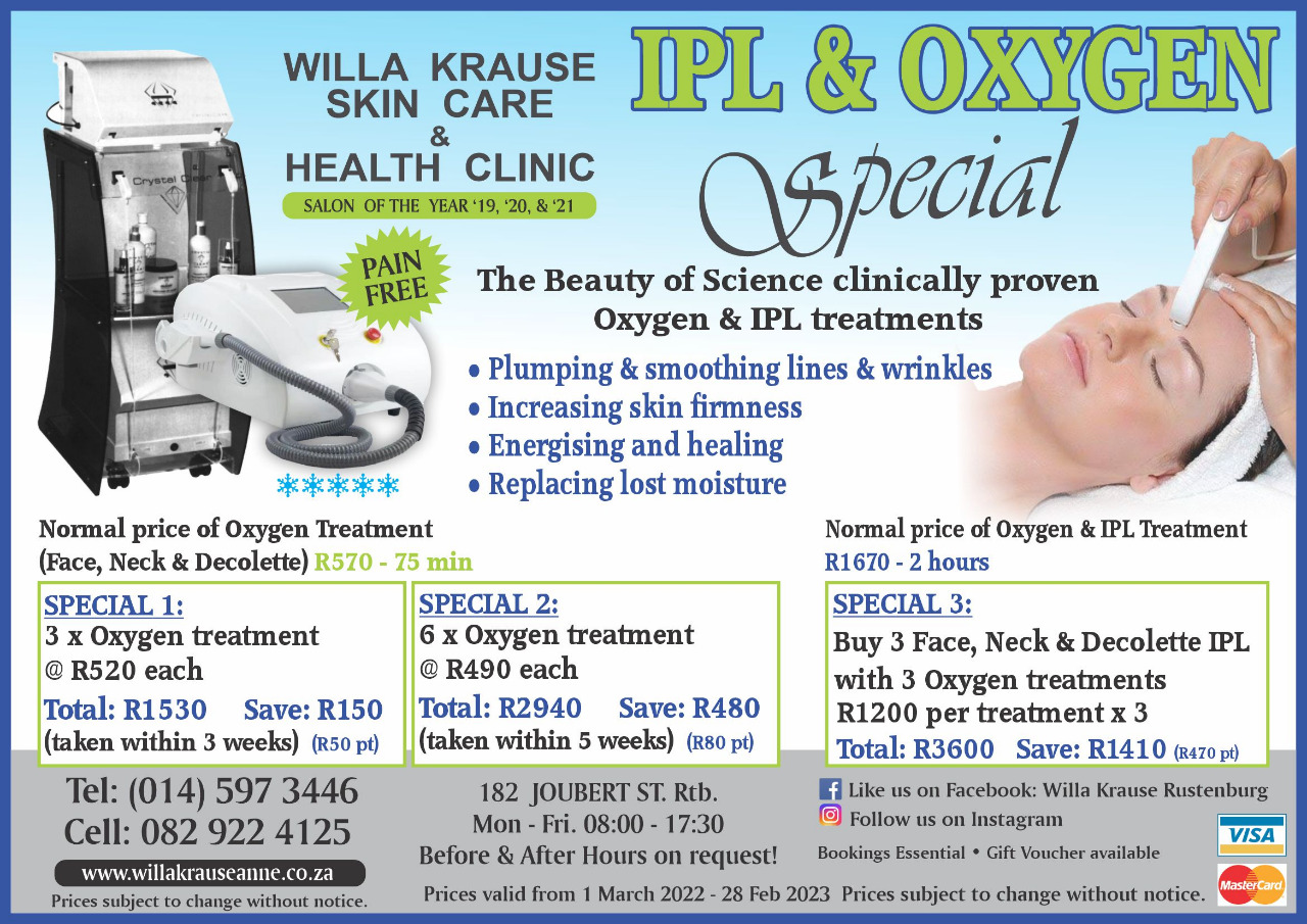 IPL Treatments Willa Krause Rustenburg